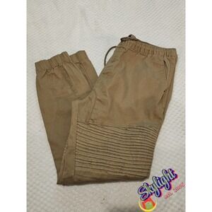 Free Planet Men Jogger Pants Tobacco Drawstring Elastic Waist Cuffs Sz Xl